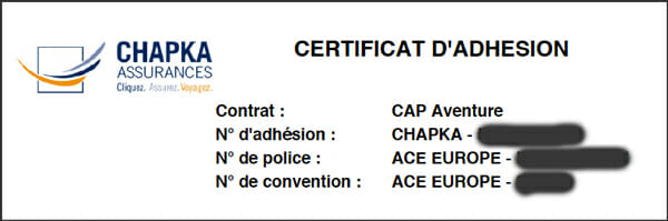 chapka certificat