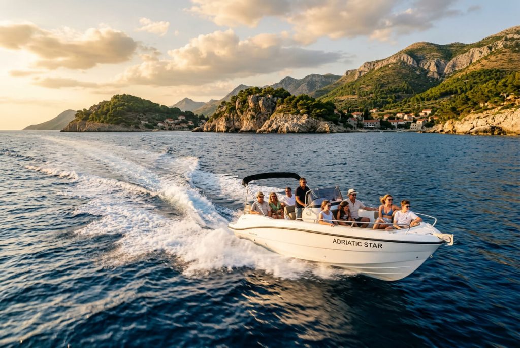 Excursion en hors-bord vers la grotte bleue depuis Split en Croatie